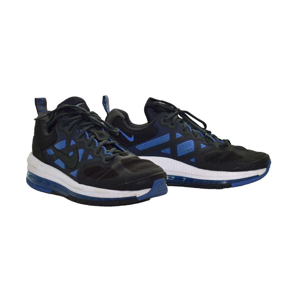 B2 Auth NIKE AIR MAX Genome Black Signal Blue Running Shoes CW1648-002 Size 9.5